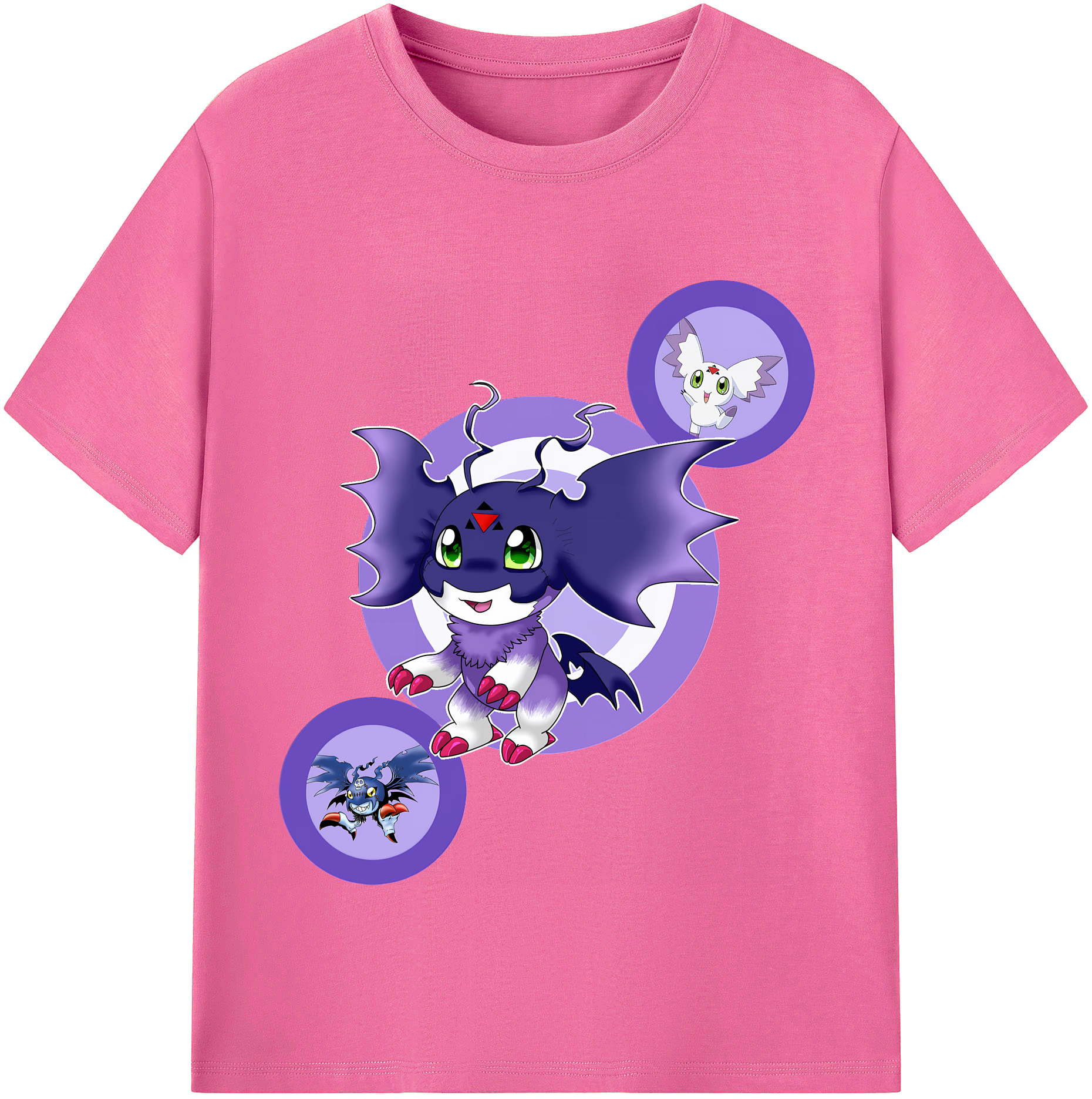 （画像用） Digimon デジタルモンスター/デジモン レディースカジュアルプリントTシャツ（綿100％）